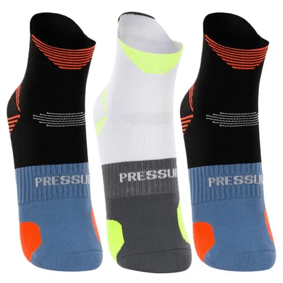Kit 3 Meia Lupo Running Power Adulto Masculino Curta Poliamida