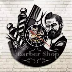 Relógio de parede, Barbershop, barbeiro, barbearia decoração