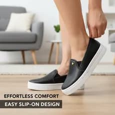 Tenis Slip On Casual Feminino Plataforma Calce Facil Oferta!