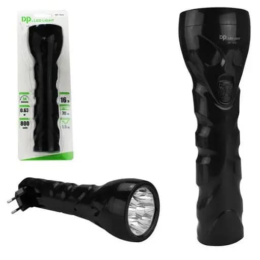 Lanterna de Mão Recarregável com 9 Led DP-1970 Lanterna Super Potente 9 Leds Lanterna Dp