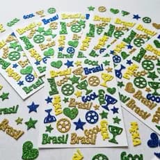 100 ou 200 Adesivos Pet Copa stickers Pet Brasil