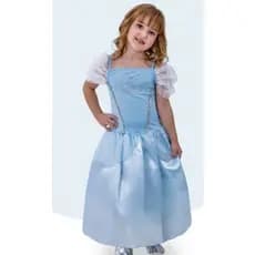 Fantasia Infantil Princesas Festa Luxo Cinderela Luva Tiara