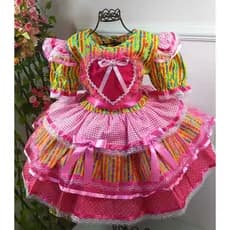 Vestido Festa Junina Sao Joao Infantil Criança