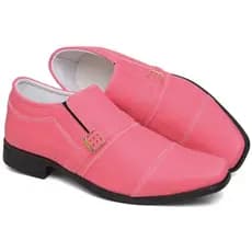 Sapato Social Masculino Pink Elegante e Confortável com Detalhe em Metal