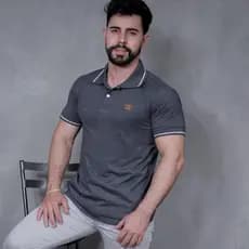 Camisa Gola POLO Masculina varias cores vinho cinza azul 100% Algodão Manga Curta Premium