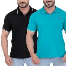 KIT 2 Camisa Gola Polo Alta Qualidade 100% Algodão Camiseta básica Masculina