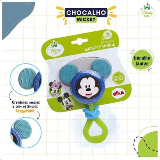 Chocalho Mickey Disney Baby 1059 - Elka