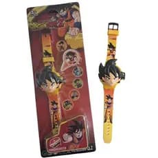 Relógio Projetor Infantil Goku Dragon Star Z Luz LED