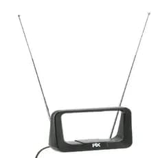 Antena Interna Uhf Vhf Hdtv Tv Digital 4k Fhd Plug 90 Graus Preto