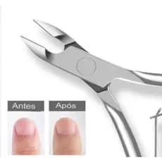 Kit 2 Alicates de Unha de Precisão Cortador de Unha Profissional Aço Inox