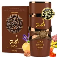 Perfume Árabe Marron Lattafa Asad Bourbon Masculino Eau de Parfum Original - 100ml