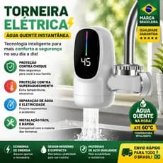 3000W Instant Electric Hot Water Aquecedor Torneira Display Digital Aquecimento De Água Para De Banheiro