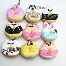 Pingente De Rosquinha De Desenho Animado-Bolsa Estilo Stray Kids Para Acessórios