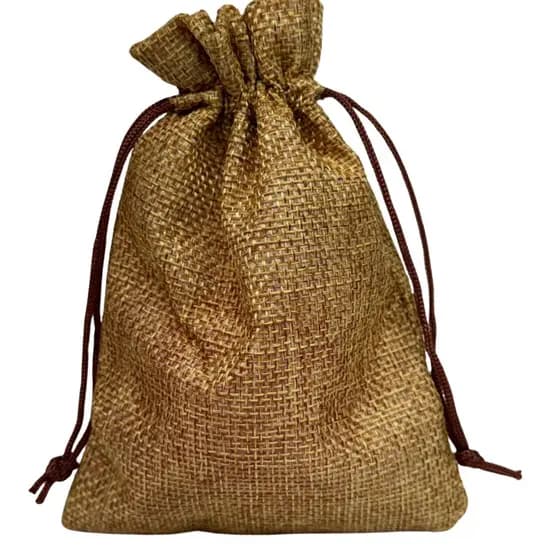 30 Sacos de Juta Pequenos Reutilizáveis Embalagem Sustentável para Lembrancinhas e Eventos 7X9CM
