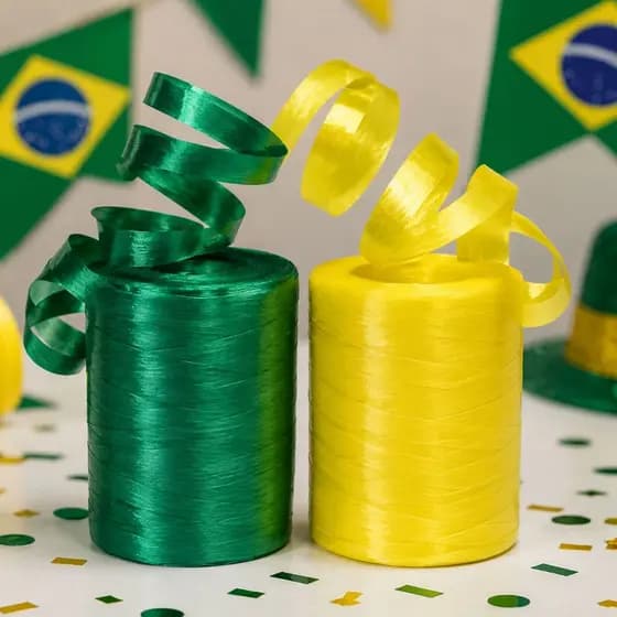 Kit Fita Verde E Amarelo Com 5mm Largura X 50 Metros
