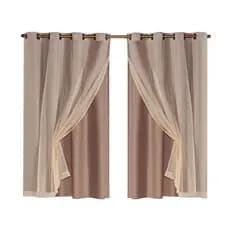 Cortina Blackout Black Out Corta Luz Para Quarto Casal Infantil Sala Com Voal Liso 2,00 x 1,40 Mts