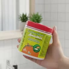 Creme Branco Para Hidratação Divina Dama Amazônia 500g Queratina Cabelo