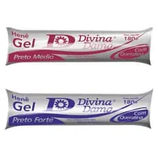 Divina Dama Henê Gel 180 Gr Cabelos Alisados em Casa