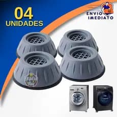 Base Protetora Pé Máquina Lavar Fogão Geladeira Apoio Anti Vibração Suporte Base Niveladora Móveis
