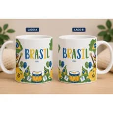 Caneca Copa/ Caneca Brasil/ Caneca Personalizada