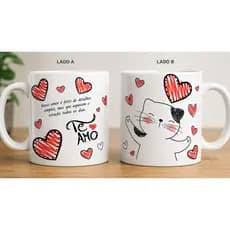 Caneca Amor/ Caneca Namorados/ Caneca Gato