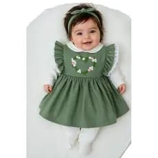 Saída Maternidade Menina 04 peças Coração Zoe Roupa de Bebê Menina