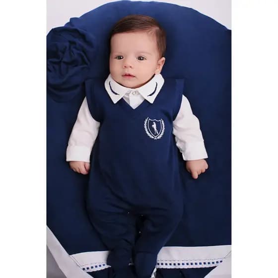 Saída Maternidade Menino Samuel Homper 04 peças Roupa de Bebê Menino