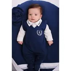 Saída Maternidade Menino Samuel Homper 04 peças Roupa de Bebê Menino
