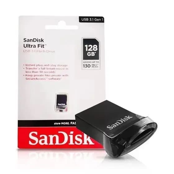 Pen Drive 128gb Usb 3.2 Ultra Fit Flash Drive SDCZ43-128G SANDISK