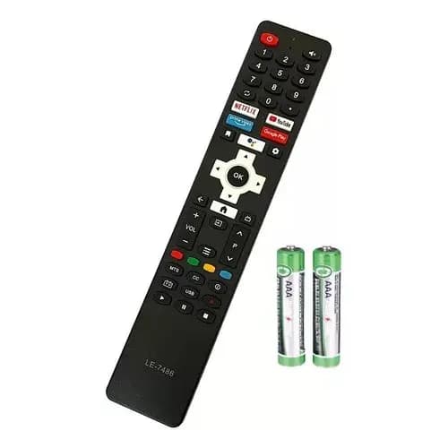 Controle Remoto Compatível Para Smart TV Philco 4k Sem Comando de Voz LE-7486
