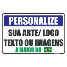 Placa Acm Aluminio Composto Branco Personalizada Sala Aviso Sua ESCOLHA MENORES TAMANHOS