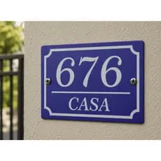Placa de Número Residencial Personalizada 20x15cm ou 25x18cm Casa Apartamento Empresa Lote Endereço resistente ACM