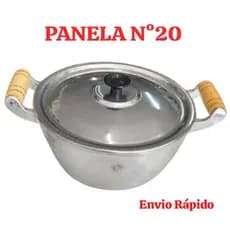 Panela Caçarola 20 de Alumínio Batido Fundido Grosso 2,25 Litros Com Tampa