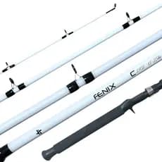 VARA PESCA ALBATROZ FENIX WHITE 2,10M P/Carretilha 2p PESQUEIRO LEVE E RESISTENTE