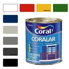 Esmalte Sintético Brilhante Madeira e Metal Coralar Exterior/Interior 900ML Coral