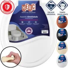 Assento Sanitário Almofadado Encaixe Universal Herc