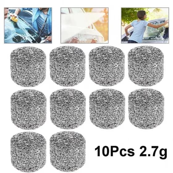 Remover Eficazmente A Sujeira E Manchas Com Filtros De Lança De Espuma De Aço Inoxidável 10Pcs