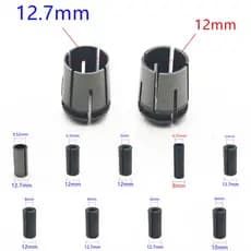 Multi Tamanho 6mm 8mm 10mm 12mm 12mm 7mm 12 14 38 Adaptador De Pinça De Mandril De Roteador