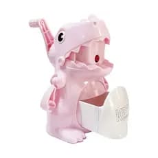 Apontador de Mesa Manual Dinossauro Rosa