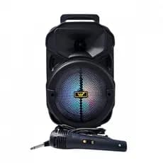 Caixa de Som Karaokê sem fio Bluetooth LED RGB com Microfone 30W Altomex AM-8210