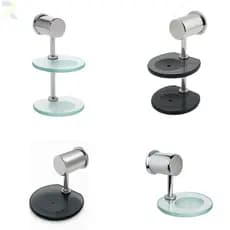 Saboneteira para Banheiro de Parede Porta Sabonete Vidro Oval 8mm Vários Modelos