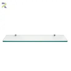Prateleira De Vidro 40x10 Incolor Nicho Para Banheiro Suporte Porta Shampoo Multiuso 6mm