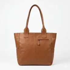 Bolsa de Ombro Feminina Grande em Couro Legítimo Social Passeio Trabalho Viagem