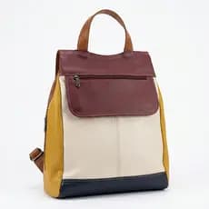 Mochila Feminina Grande Bolsa Funcional em Couro Legitimo Floater Passeio Faculdade