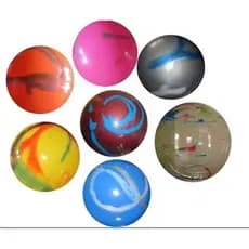 10 Bolas Vinil Marmorizada Colorida 23 cm- cores sortidas