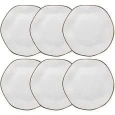 kit conjunto 6 prato raso fundo sobremesa oxford ryo maresia