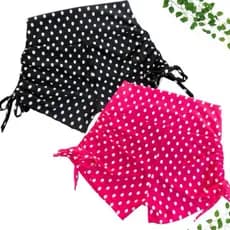 Kit 2 Shorts Bolinha Cordinha Lateral Suplex Fitness Academia Treino