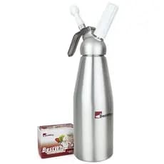 Sifão Garrafa Chantilly Tall Dessert 1Litro BestWhip com Ampolas