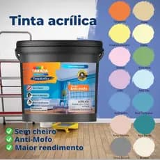 Tinta acrilica interna takada  sem cheiro anti-mofo 3,6 litros varias cores