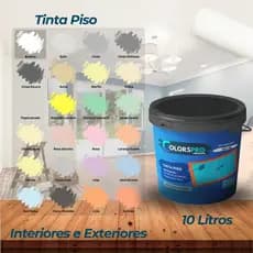 Tinta Piso ColorsPro 3,6 litros Maior rendimento, alta durabilidade varias cores